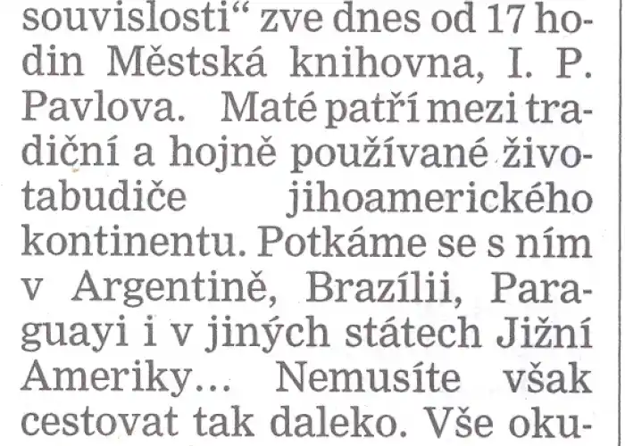 Ochutnávka Maté a Retro-výstava