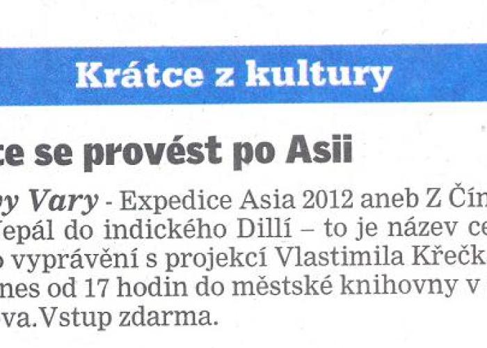 Expedice ASIA 2012