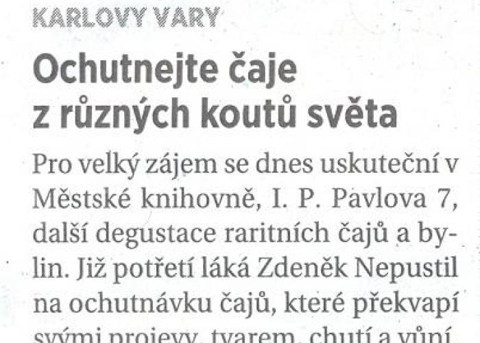 Degustace čajů