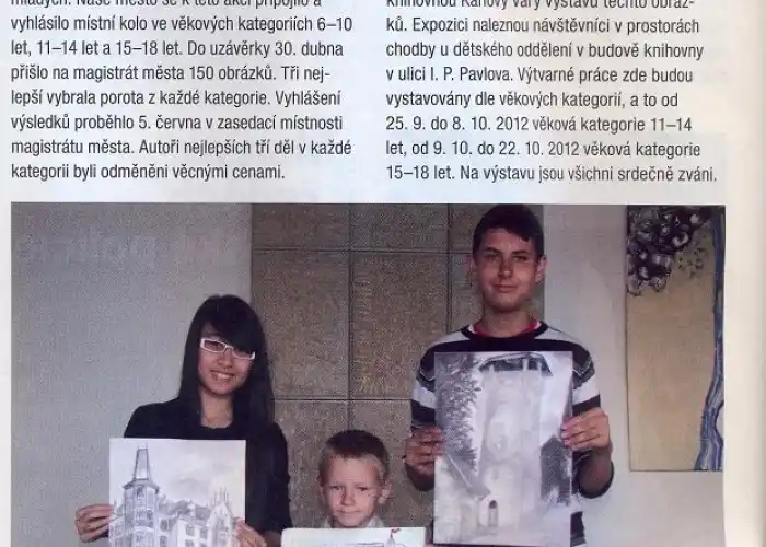 Výstava v Městské knihovně - Památky očima mladých
