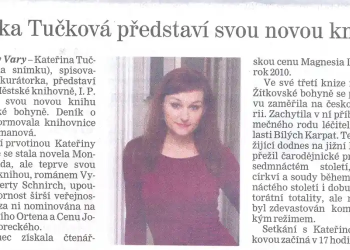 Autorské čtení s Kateřinou Tučkovou